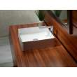 Toto(R) Arvina(Tm) Square Vessel Fireclay Bathroom Sink, Cotton White - LT574#01