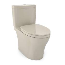 Toto Aquia Iv Washlet+ Two-Piece Elongated Dual Flush 1.28 And 0.9 Gpf Toilet With Cefiontect, Bone - MS446124CEMGN#03