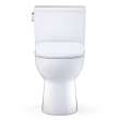 Toto(R) Glaston(Tm) 1G(R) Two-Piece Elongated 1.0 Gpf Washlet(R)+ And Auto Flush Ready Universal Height Toilet With Cefiontect(R) And Ss234 Softclose(R) Seat, Cotton White - MS472234CUFG#01