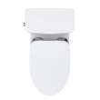 Toto(R) Glaston(Tm) 1G(R) Two-Piece Elongated 1.0 Gpf Washlet(R)+ And Auto Flush Ready Universal Height Toilet With Cefiontect(R) And Ss234 Softclose(R) Seat, Cotton White - MS472234CUFG#01
