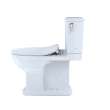 Toto(R) Connelly(R) Two-Piece Elongated Dual Flush 1.28 And 0.9 Gpf With Cefiontect(R) And Right Lever, Washlet(R)+ Ready, Cotton White - MS494234CEMFRG#01