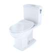 Toto(R) Connelly(R) Two-Piece Elongated Dual Flush 1.28 And 0.9 Gpf With Cefiontect(R) And Right Lever, Washlet(R)+ Ready, Cotton White - MS494234CEMFRG#01
