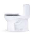 Toto(R) Ultramax(R) One-Piece Round 1.28 Gpf Universal Height Toilet With Cefiontect(R) And Ss113 Softclose(R) Seat, Cotton White - MS603113CEFG#01