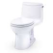 Toto(R) Ultramax(R) One-Piece Round 1.28 Gpf Universal Height Toilet With Right-Hand Trip Lever, Cefiontect(R) And Ss113 Softclose(R) Seat, Cotton White - MS603113CEFRG#01
