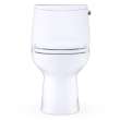Toto(R) Ultramax(R) One-Piece Round 1.28 Gpf Universal Height Toilet With Right-Hand Trip Lever, Cefiontect(R) And Ss113 Softclose(R) Seat, Cotton White - MS603113CEFRG#01