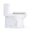 Toto(R) Ultramax(R) One-Piece Round 1.28 Gpf Universal Height Toilet With Right-Hand Trip Lever, Cefiontect(R) And Ss113 Softclose(R) Seat, Cotton White - MS603113CEFRG#01