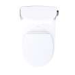 Toto(R) Ultramax(R) One-Piece Round 1.28 Gpf Universal Height Toilet With Right-Hand Trip Lever, Cefiontect(R) And Ss113 Softclose(R) Seat, Cotton White - MS603113CEFRG#01