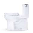 Toto(R) Ultramax(R) One-Piece Round 1.28 Gpf Universal Height Toilet With Right-Hand Trip Lever, Cefiontect(R) And Ss113 Softclose(R) Seat, Cotton White - MS603113CEFRG#01