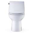 Toto(R) Ultramax(R) One-Piece Round 1.6 Gpf Universal Height Toilet With Cefiontect(R) And Ss113 Softclose(R) Seat, Cotton White - MS603113CSFG#01