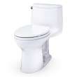 Toto(R) Ultramax(R) One-Piece Elongated 1.28 Gpf Universal Height Toilet With Cefiontect(R) And Ss114 Softclose(R) Seat, Cotton White - MS608114CEFG#01