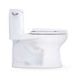 Toto(R) Ultramax(R) One-Piece Elongated 1.28 Gpf Universal Height Toilet With Cefiontect(R) And Ss114 Softclose(R) Seat, Cotton White - MS608114CEFG#01