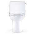Toto(R) Ultramax(R) One-Piece Elongated 1.28 Gpf Universal Height Toilet With Right-Hand Trip Lever, Cefiontect(R) And Ss114 Softclose(R) Seat, Cotton White - MS608114CEFRG#01