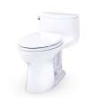Toto(R) Ultramax(R) Low Profile One-Piece Elongated 1.28 Gpf Universal Height Toilet With Cefiontect(R) And Ss114 Softclose(R) Seat, Cotton White - MS618114CEFG#01