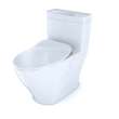 Toto(R) Aimes(R) One-Piece Elongated 1.28 Gpf Toilet With Cefiontect(R) And Softclose(R) Seat, Washlet(R)+ Ready, Cotton White - MS626234CEFG#01