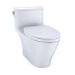 Toto(R) Nexus(R) One-Piece Elongated 1.28 Gpf Universal Height Toilet With Cefiontect(R) And Ss124 Softclose Seat, Washlet(R)+ Ready, Cotton White - MS642124CEFG#01