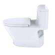 Toto(R) Nexus(R) One-Piece Elongated 1.28 Gpf Universal Height Toilet With Cefiontect(R) And Ss124 Softclose Seat, Washlet(R)+ Ready, Cotton White - MS642124CEFG#01