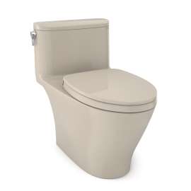 Toto(R) Nexus(R) One-Piece Elongated 1.28 Gpf Universal Height Toilet With Cefiontect(R) And Ss124 Softclose Seat, Washlet(R)+ Ready, Bone - MS642124CEFG#03
