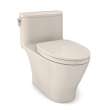 Toto(R) Nexus(R) One-Piece Elongated 1.28 Gpf Universal Height Toilet With Cefiontect(R) And Ss124 Softclose Seat, Washlet(R)+ Ready, Sedona Beige - MS642124CEFG#12