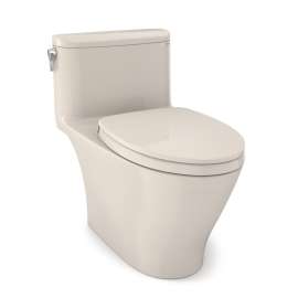 Toto(R) Nexus(R) One-Piece Elongated 1.28 Gpf Universal Height Toilet With Cefiontect(R) And Ss124 Softclose Seat, Washlet(R)+ Ready, Sedona Beige - MS642124CEFG#12