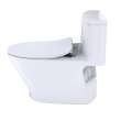 Toto(R) Nexus(R) One-Piece Elongated 1.28 Gpf Universal Height Toilet With Cefiontect And Ss234 Softclose Seat, Washlet+ Ready, Cotton White - MS642234CEFG#01