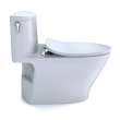 Toto(R) Nexus(R) One-Piece Elongated 1.28 Gpf Universal Height Toilet With Cefiontect And Ss234 Softclose Seat, Washlet+ Ready, Cotton White - MS642234CEFG#01