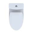 Toto(R) Aquia(R) Iv One-Piece Elongated Dual Flush 1.28 And 0.9 Gpf Universal Height, Washlet(R)+ Ready Toilet With Cefiontect(R), Cotton White- MS646124CEMFGN#01