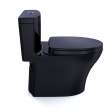 Toto(R) Aquia(R) Iv One-Piece Elongated Dual Flush 1.28 And 0.9 Gpf Universal Height, Washlet(R)+ Ready Toilet, Ebony- MS646124CEMFN#51