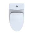 Toto(R) Aquia(R) Iv One-Piece Elongated Dual Flush 1.28 And 0.9 Gpf Universal Height, Washlet(R)+ Ready Toilet With Cefiontect(R), Cotton White- MS646234CEMFGN#01