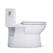 Toto(R) Redington(Tm) One-Piece Elongated 1.28 Gpf Washlet(R)+ And Auto Flush Ready Universal Height Toilet With Cefiontect(R) And Ss124 Softclose(R) Seat, Cotton White - MS672124CEFG#01