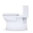 Toto(R) Redington(Tm) One-Piece Elongated 1.28 Gpf Washlet(R)+ And Auto Flush Ready Universal Height Toilet With Cefiontect(R) And Ss124 Softclose(R) Seat, Cotton White - MS672124CEFG#01