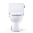 Toto(R) Redington(Tm) One-Piece Elongated 1.28 Gpf Washlet(R)+ And Auto Flush Ready Universal Height Toilet With Right-Hand Trip Lever, Cefiontect(R) And Ss124 Softclose(R) Seat, Cotton White - MS672124CEFRG#01