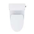 Toto(R) Redington(Tm) One-Piece Elongated 1.28 Gpf Washlet(R)+ And Auto Flush Ready Universal Height Toilet With Right-Hand Trip Lever, Cefiontect(R) And Ss124 Softclose(R) Seat, Cotton White - MS672124CEFRG#01