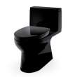 Toto(R) Redington(Tm) 1G(R) One-Piece Elongated 1.0 Gpf Washlet(R)+ And Auto Flush Ready Universal Height Toilet With Ss124 Softclose(R) Seat, Ebony - MS672124CUF#51