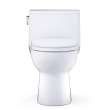 Toto(R) Redington(Tm) 1G(R) One-Piece Elongated 1.0 Gpf Washlet(R)+ And Auto Flush Ready Universal Height Toilet With Cefiontect(R) And Ss124 Softclose(R) Seat, Cotton White - MS672124CUFG#01
