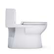 Toto(R) Redington(Tm) 1G(R) One-Piece Elongated 1.0 Gpf Washlet(R)+ And Auto Flush Ready Universal Height Toilet With Right Trip Lever, Cefiontect(R) And Ss124 Softclose(R) Seat, Cotton White - MS672124CUFRG#01
