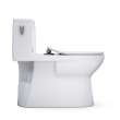 Toto(R) Redington(Tm) 1G(R) One-Piece Elongated 1.0 Gpf Washlet(R)+ And Auto Flush Ready Universal Height Toilet With Cefiontect(R) And Ss234 Softclose(R) Seat, Cotton White - MS672234CUFG#01