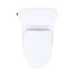 Toto(R) Aurora(Tm) 1G(R) One-Piece Elongated 1.0 Gpf Washlet(R)+ And Auto Flush Ready Universal Height Toilet With Cefiontect(R) And Ss124 Softclose(R) Seat, Cotton White - MS686124CUFG#01