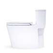 Toto(R) Aurora(Tm) 1G(R) One-Piece Elongated 1.0 Gpf Washlet(R)+ And Auto Flush Ready Universal Height Toilet With Cefiontect(R) And Ss124 Softclose(R) Seat, Cotton White - MS686124CUFG#01