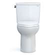 Toto(R) Drake(R) Two-Piece Elongated 1.28 Gpf Tornado Flush(R) Toilet With Cefiontect(R) And Softclose(R) Seat, Washlet(R)+ Ready, Cotton White - MS776124CEG#01