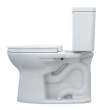 Toto(R) Drake(R) Two-Piece Elongated 1.6 Gpf Universal Height Tornado Flush(R) Toilet With Cefiontect(R) And Softclose(R) Seat, Washlet(R)+ Ready, Cotton White - MS776124CSFG#01