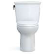 Toto(R) Drake(R) Transitional Two-Piece Elongated 1.28 Gpf Universal Height Tornado Flush(R) Toilet With Cefiontect(R) And Softclose(R) Seat, Washlet(R)+ Ready, Cotton White - MS786124CEFG#01