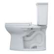 Toto(R) Drake(R) Transitional Two-Piece Elongated 1.28 Gpf Universal Height Tornado Flush(R) Toilet With Cefiontect(R) And Softclose(R) Seat, Washlet(R)+ Ready, Cotton White - MS786124CEFG#01