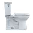 Toto(R) Drake(R) Transitional Two-Piece Elongated 1.28 Gpf Universal Height Tornado Flush (R) Toilet With 10 Inch Rough-In, Cefiontect(R), And Softclose(R) Seat, Washlet(R)+ Ready, Cotton White - MS786124CEFG.10#01