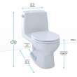 Toto(R) Eco Ultramax(R) One-Piece Round Bowl 1.28 Gpf Toilet