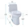 Toto(R) Eco Ultramax(R) One-Piece Elongated 1.28 Gpf Toilet