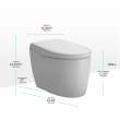 Neorest(R) As Dual Flush 1.0 Or 0.8 Gpf Toilet With Integrated Bidet Seat And Ewater+, Cotton White - MS8551CUMFG#01