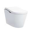 Toto(R) Neorest(R) Ls Dual Flush 1.0 Or 0.8 Gf Integrated Bidet Toilet, Cotton White With Black Trim - MS8732CUMFG#01B