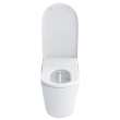 Toto(R) Neorest(R) Ls Dual Flush 1.0 Or 0.8 Gf Integrated Bidet Toilet, Cotton White With Silver Trim - MS8732CUMFG#01S