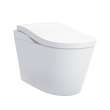 Toto(R) Neorest(R) Ls Dual Flush 1.0 Or 0.8 Gf Integrated Bidet Toilet, Cotton White With Silver Trim - MS8732CUMFG#01S