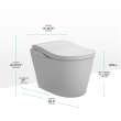 Toto(R) Neorest(R) Ls Dual Flush 1.0 Or 0.8 Gf Integrated Bidet Toilet, Matte White - MS8732CUMFG#MW